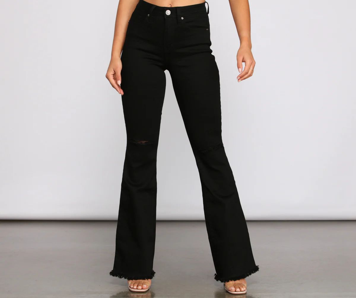 Walk It Out In Style High Rise Flared Jeans | Windsor Stores