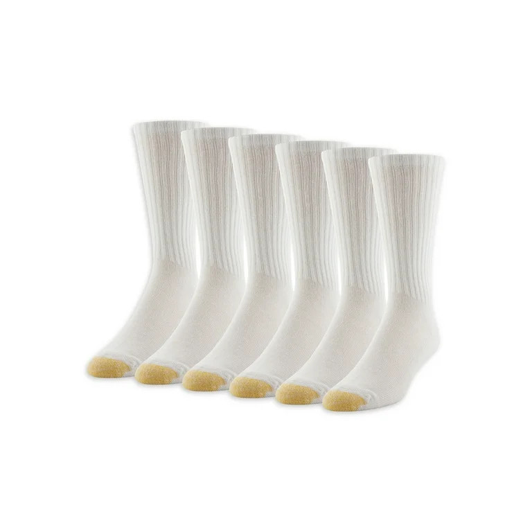 GOLDTOE Edition Men's Casual Cushion Crew Socks, 6-Pack | Walmart (US)
