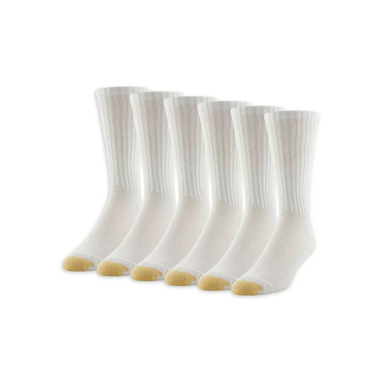 GOLDTOE Edition Men's Casual Cushion Crew Socks, 6-Pack | Walmart (US)