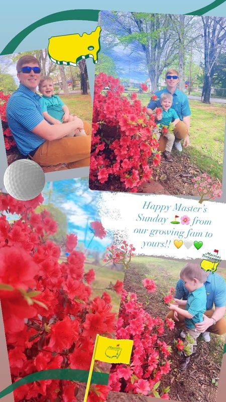 Happy Master’s Sunday ⛳️🌸 from our growing fam to yours!! 💛🤍💚

#LTKfamily #LTKkids #LTKSeasonal
