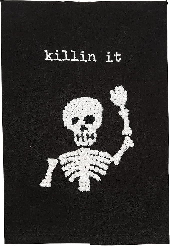 Mud Pie Large Knotted Halloween Towel, Killin It, 26" x 17.5" | Amazon (US)