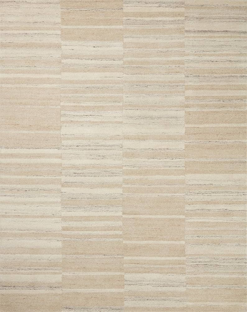 Loloi Amber Lewis x Rocky Collection ROC-02 Natural/Sand, 11'-6" x 15', Area Rug | Amazon (US)