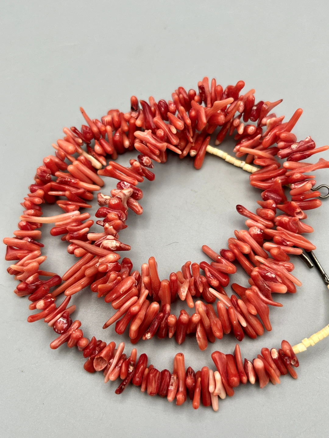 24.5" Vintage Navajo Mediterranean Red Coral Necklace w BEAUTIFUL Pink-Red Coral! Great for Stack... | Etsy (US)