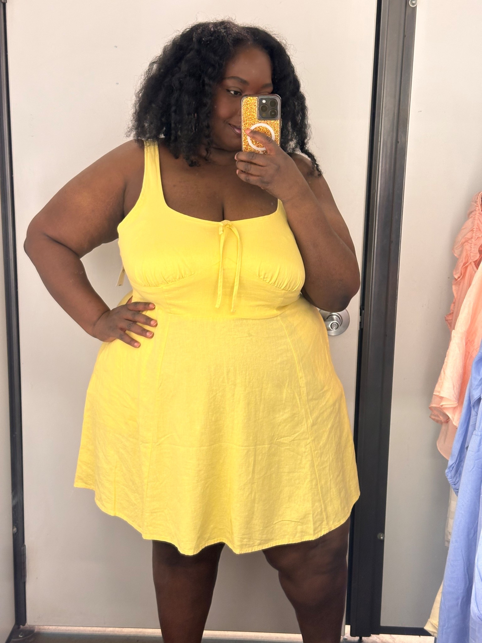 Found this linen yellow dress with a fit & flare silhouette. Wearing a 2X.

#LTKMidsize #LTKPlusSize #LTKOver40