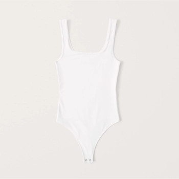 Satin Tank Bodysuit | Abercrombie & Fitch (US)