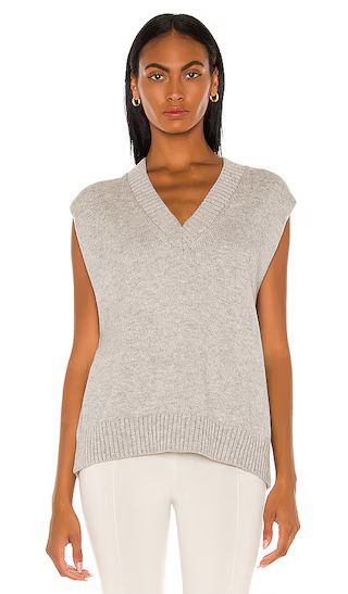 Oversized Sweater Vest in Heather Grey | Revolve Clothing (Global)