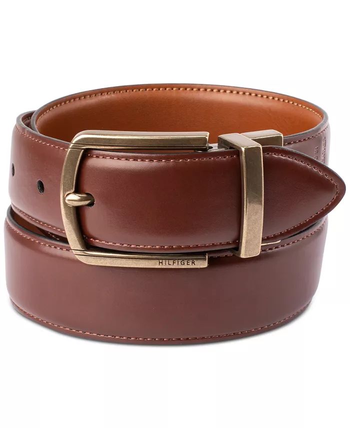 Men's Reversible Textured Stretch Casual Belt, Created for Macy's | Macys (US)