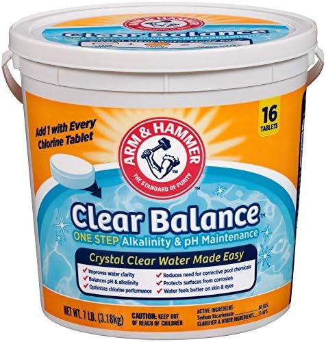 Arm & Hammer Clear Balance Swimming Pool Maintenance Tablets, 16 Count | Amazon (US)