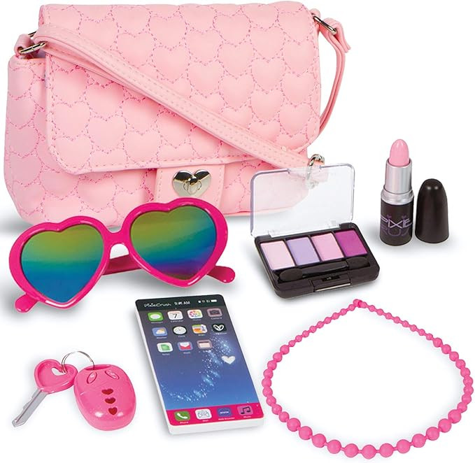 PixieCrush Pretend Play Purse & Makeup for Girls - Fun Little Girl Cosmetics Toys Set with Preten... | Amazon (US)