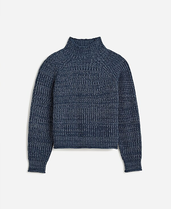 Plus Marled Cotton Mockneck Sweater | Madewell | Madewell