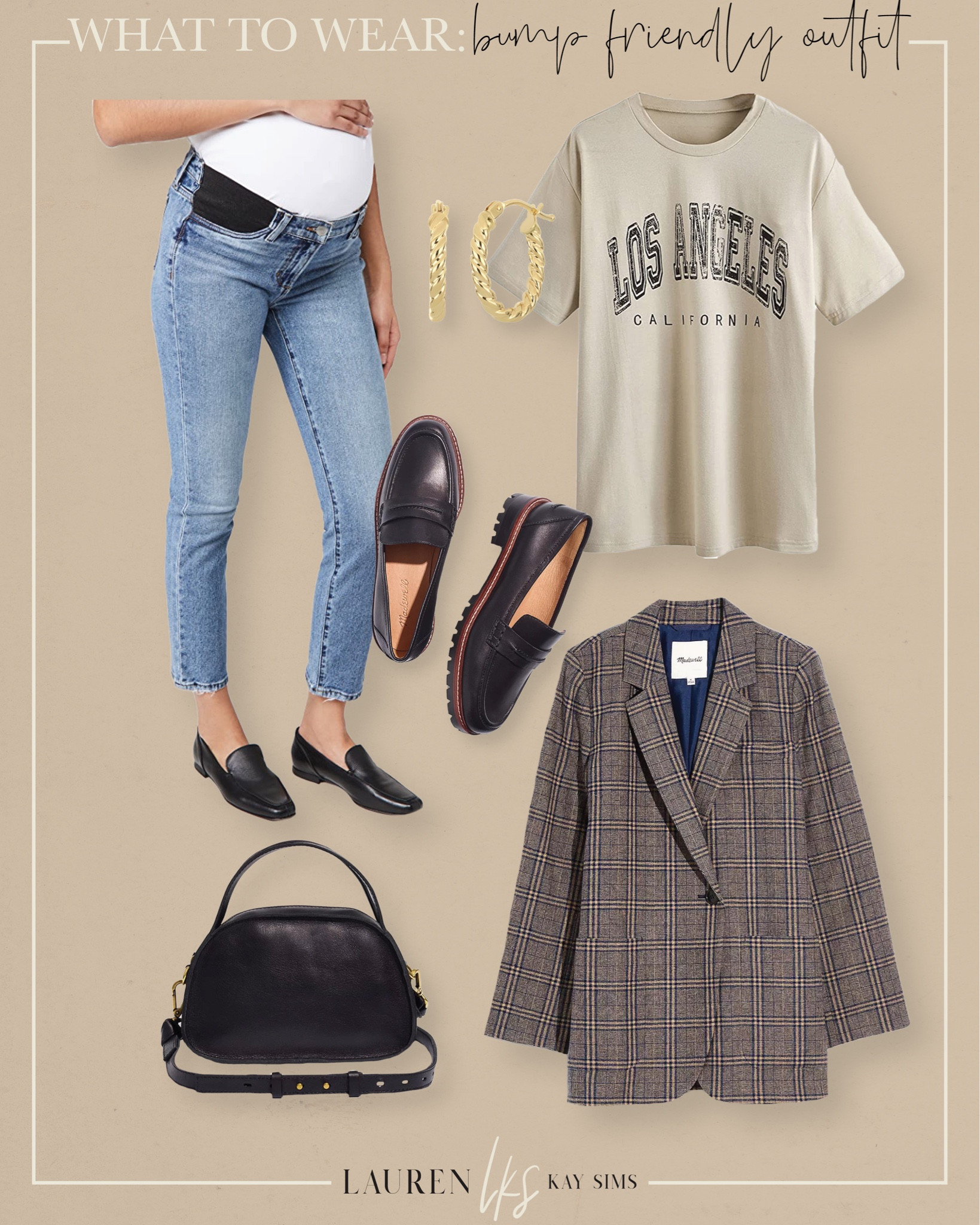 what to wear: bump friendly outfit 

#LTKstyletip #LTKbump