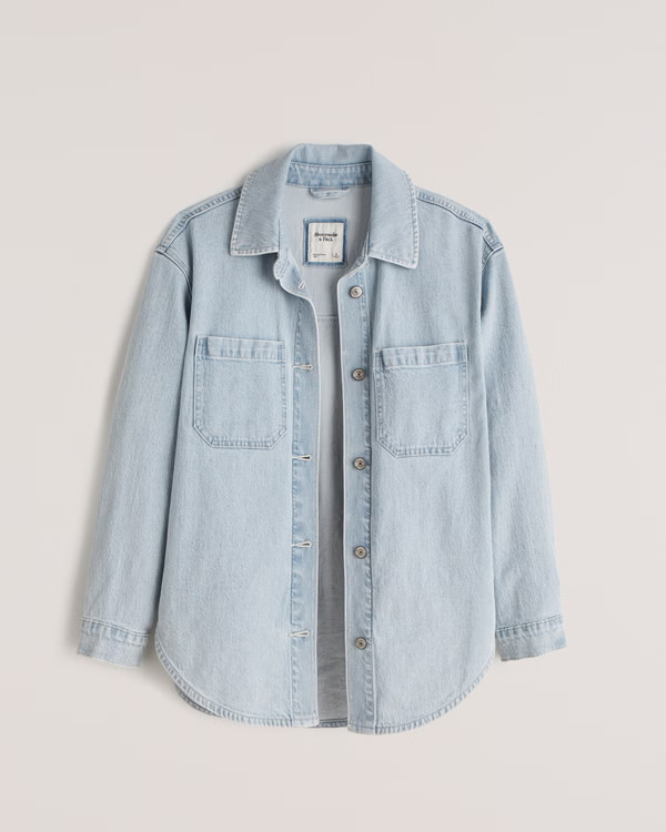 Denim Shirt Jacket | Abercrombie & Fitch (US)