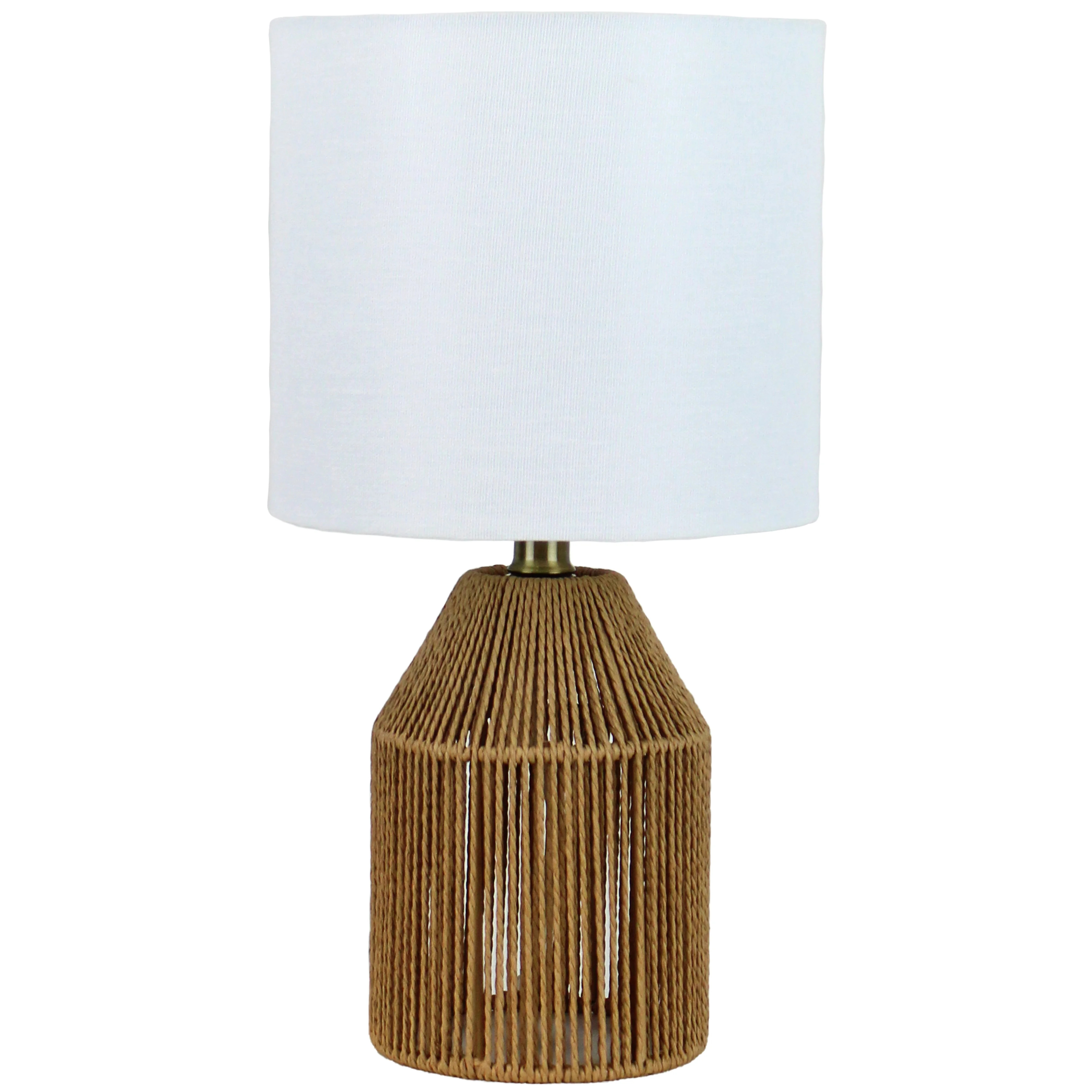 Mainstays Natural Rope Table Lamp, 16"H | Walmart (US)