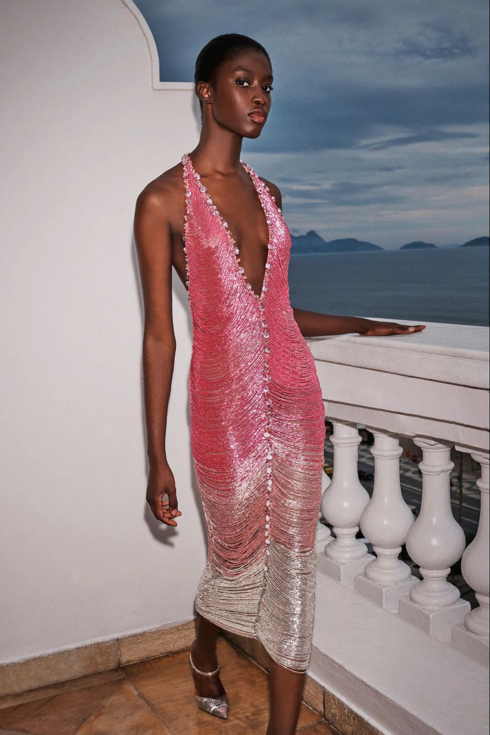 HAND-BEADED OMBRE GOWN | PatBO