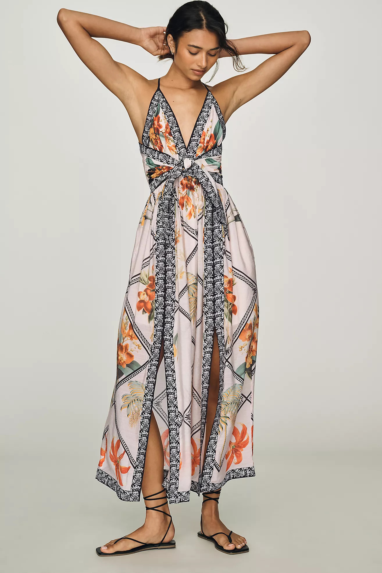 By Anthropologie Scarf Print Midi Dress | Anthropologie (US)