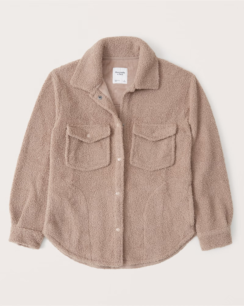 Sherpa Shirt Jacket | Abercrombie & Fitch (US)