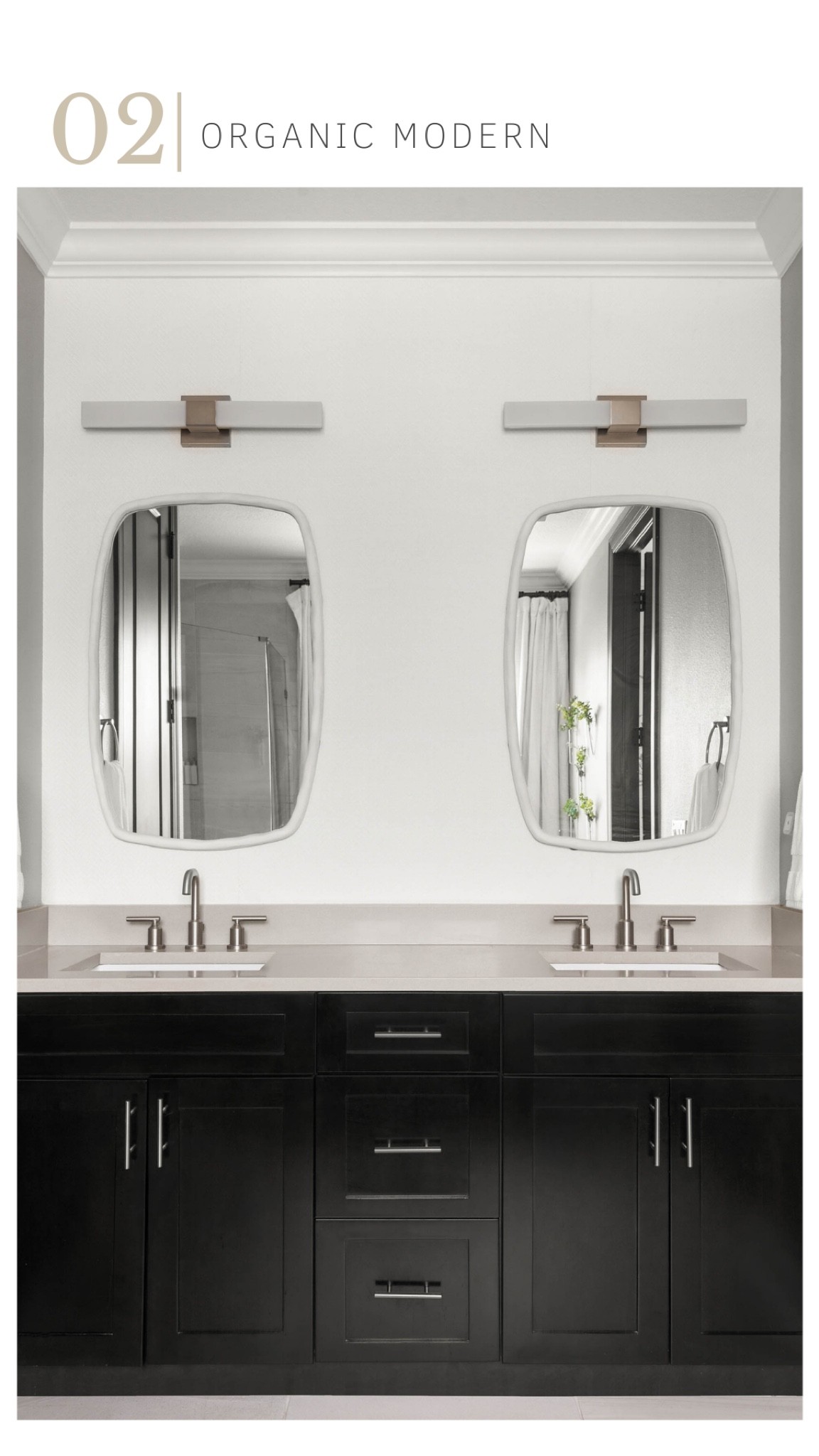 His and Her Organic Modern Primary Bathroom 

Lumens LED vanity light CB2 white cast wall mirror Pottery Barn textured cotton blackout curtain pottery barn cast iron curtain rod clip encap CB2 beaker glass tube Michaels grass stem 

#lookformess #organicmodern #primarybathroom 

#LTKhome #LTKSeasonal #LTKsalealert