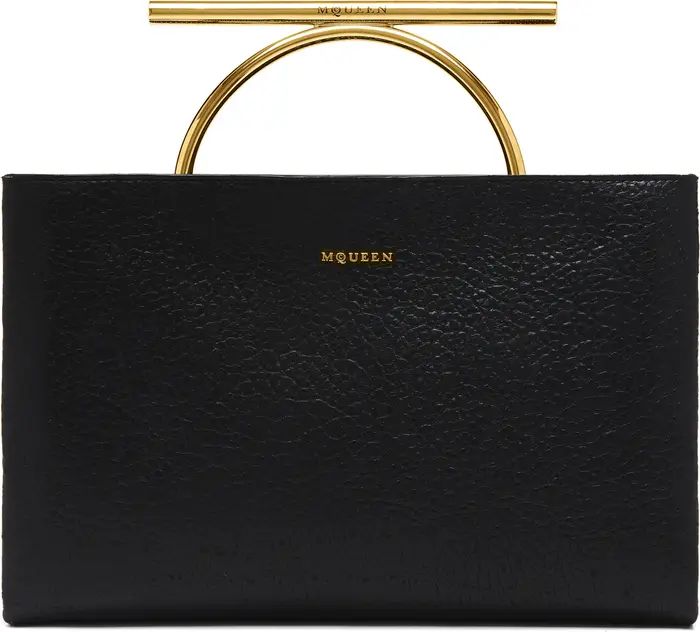 Crossbar Leather Clutch | Nordstrom