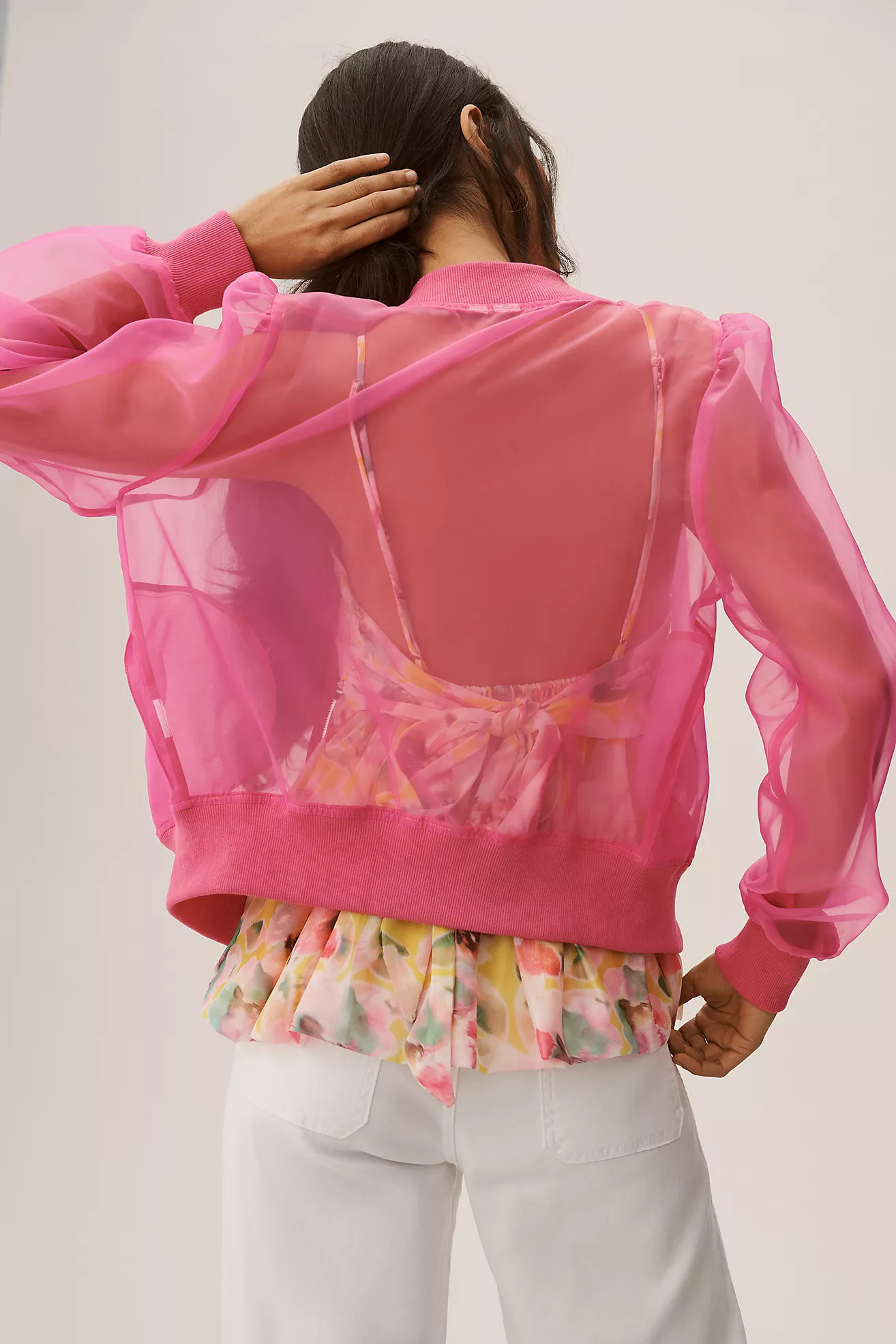 DOLAN Sheer Organza Bomber Jacket | Anthropologie (US)