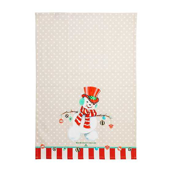 Snowman Dish Towel | MacKenzie-Childs