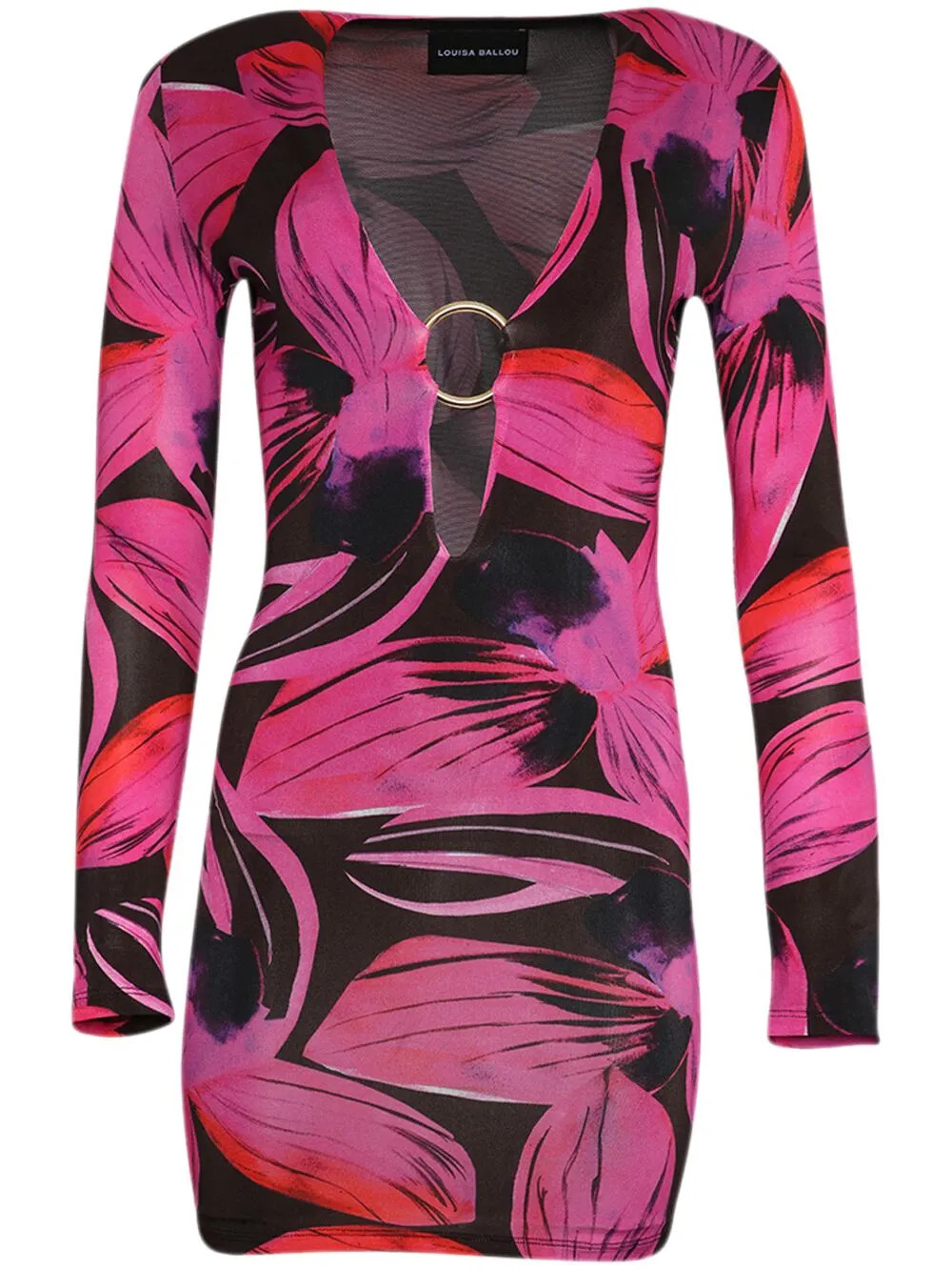 Louisa Ballou Helios botanical-print Dress  - Farfetch | Farfetch Global