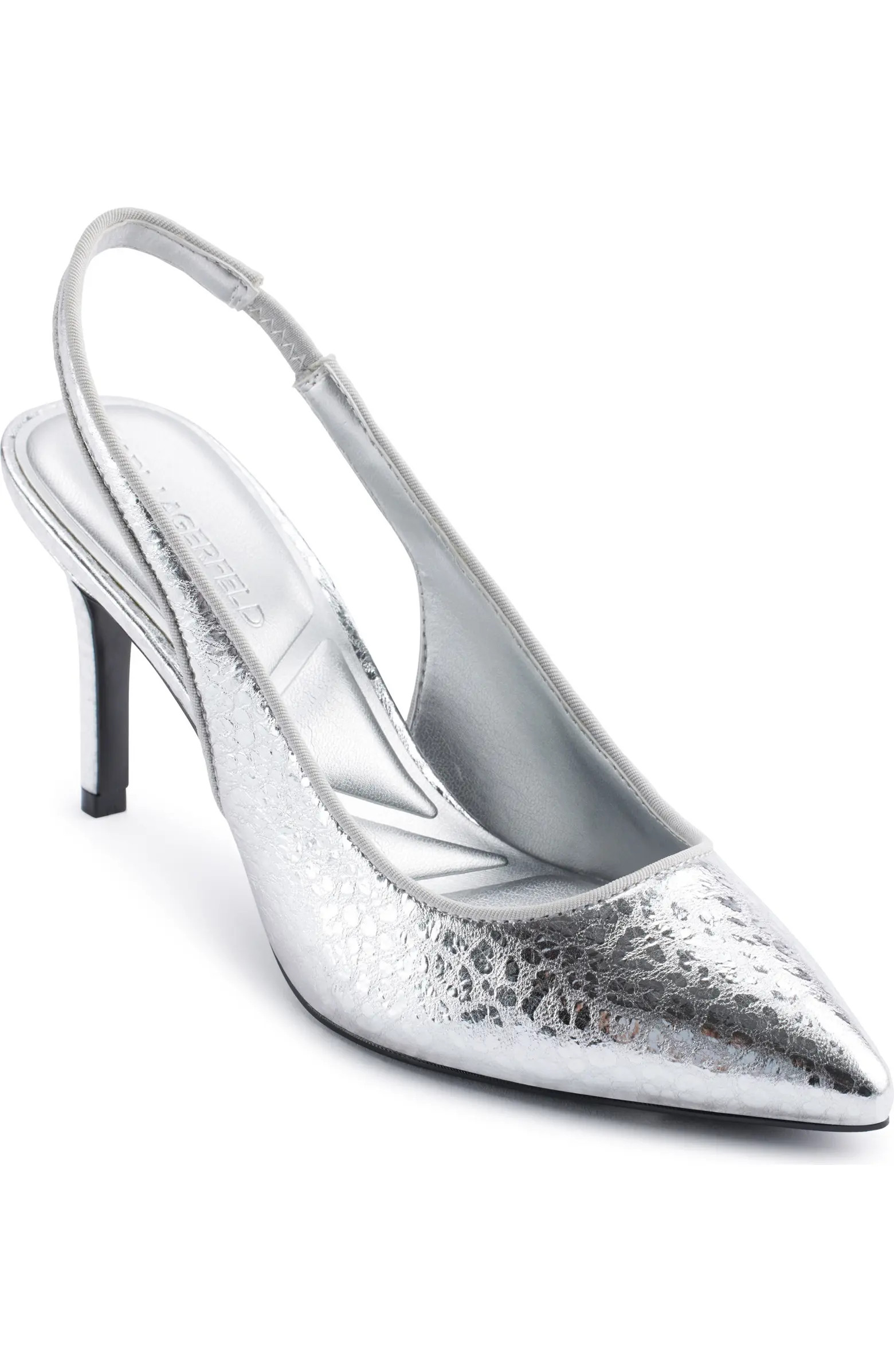 KARL LAGERFELD PARIS Rosalyn Slingback Pointed Toe Pump (Women) | Nordstrom | Nordstrom