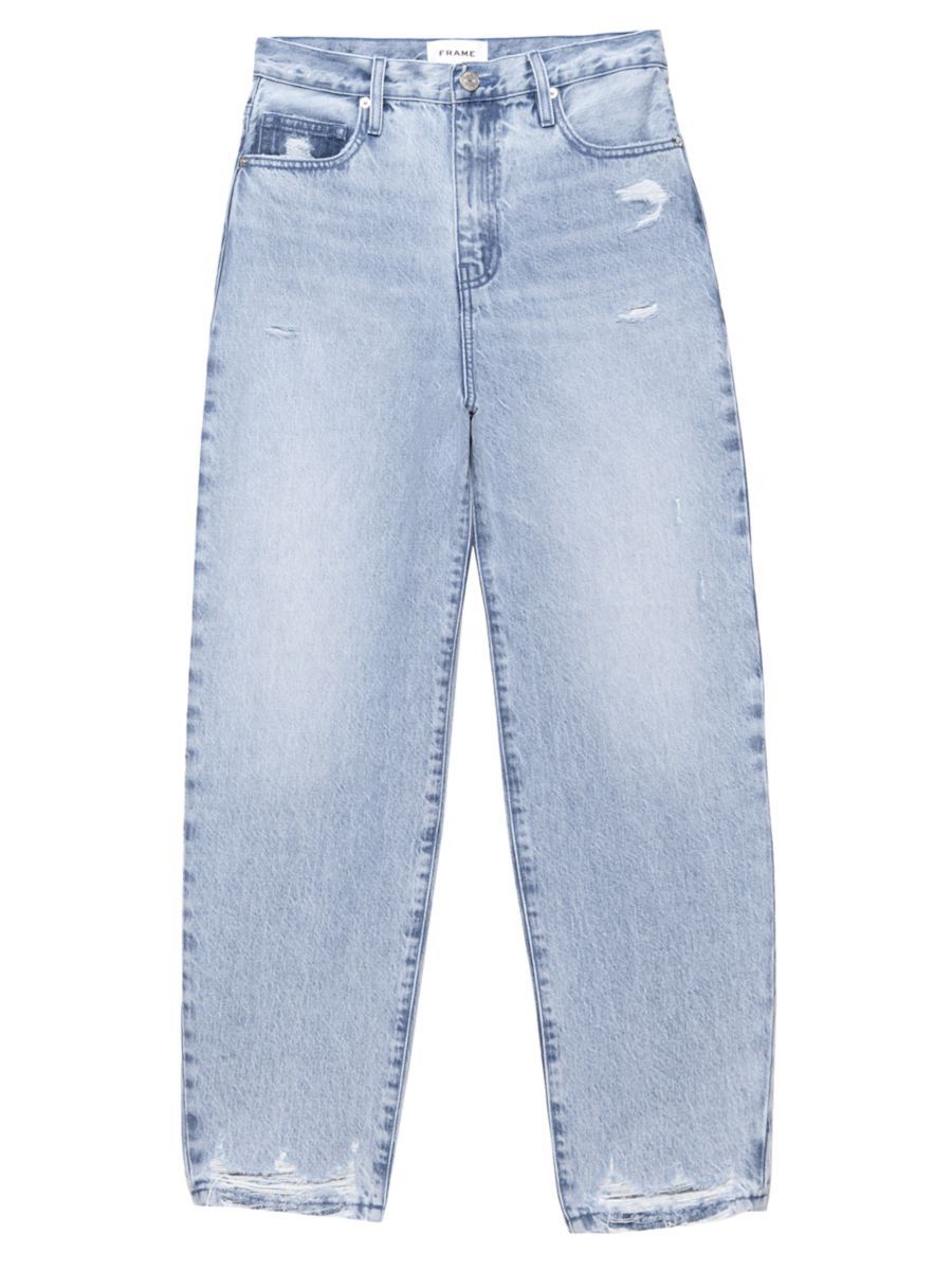 Ultra High-Rise Barrel-Leg Jeans | Saks Fifth Avenue
