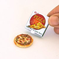 Miniature Pizza Dollhouse Tabletop Miniatures | Etsy (US)