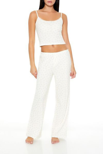 Teddy Bear Print Cami & Pants Pajama Set | Forever 21