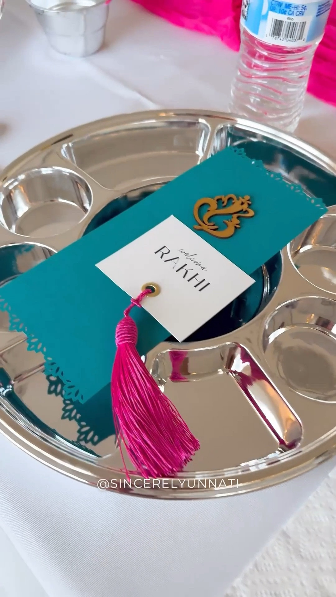 DIY Name Place Cards with a South Asian Twist - Vibrant Colors, Layering for Depth, and Wooden Cutouts and Tassels for Texture. Small details can make a big impact! Pre-wedding event decor. 
South Asian weddings. Indian Weddings. 
#LTKWatchNow 

#LTKHome #LTKWedding
