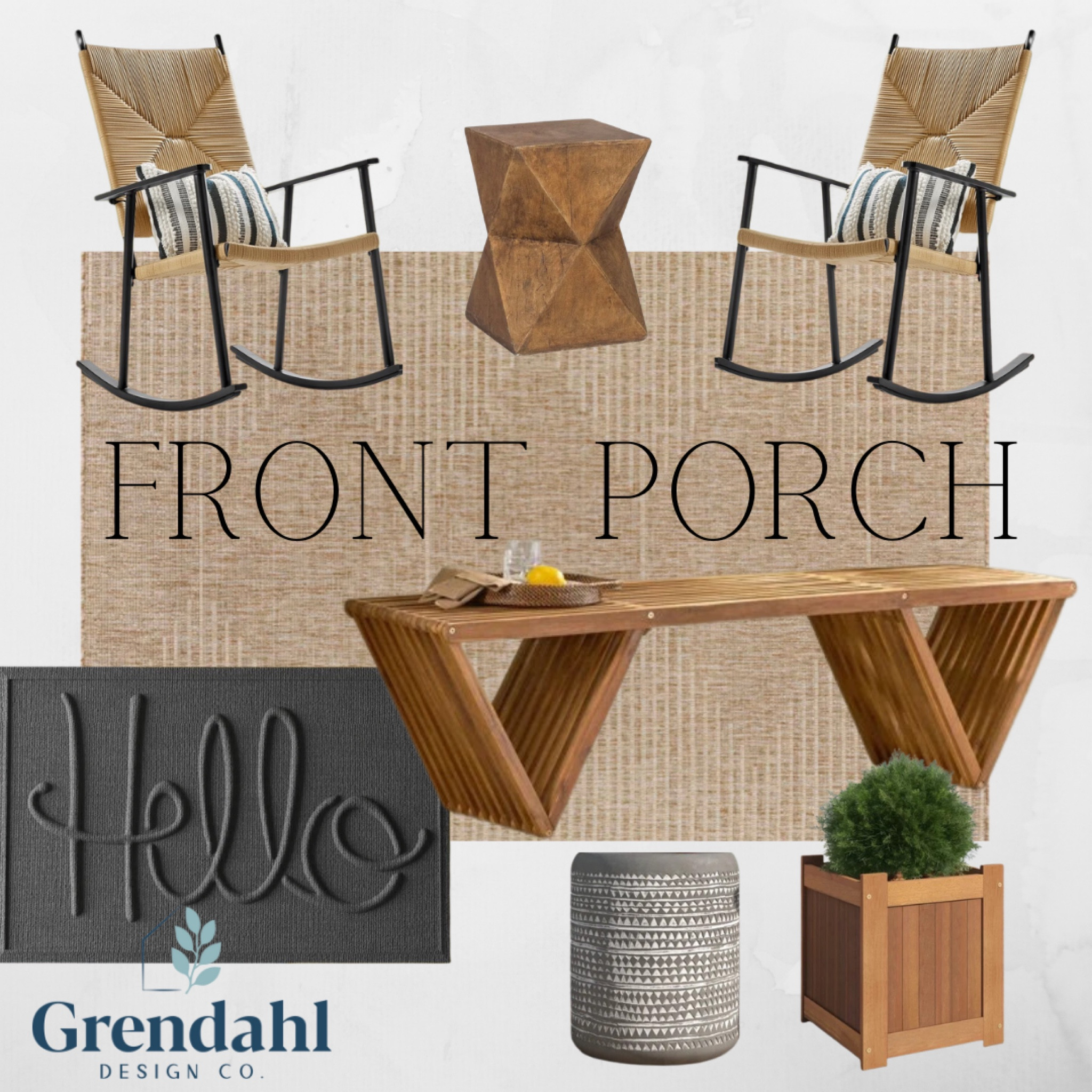 Wayfair sale. Summer patio. Front porch. Rocking chairs. Rugs. Bench. Welcome. Outdoor furniture. Walmart 

#LTKstyletip #LTKsalealert