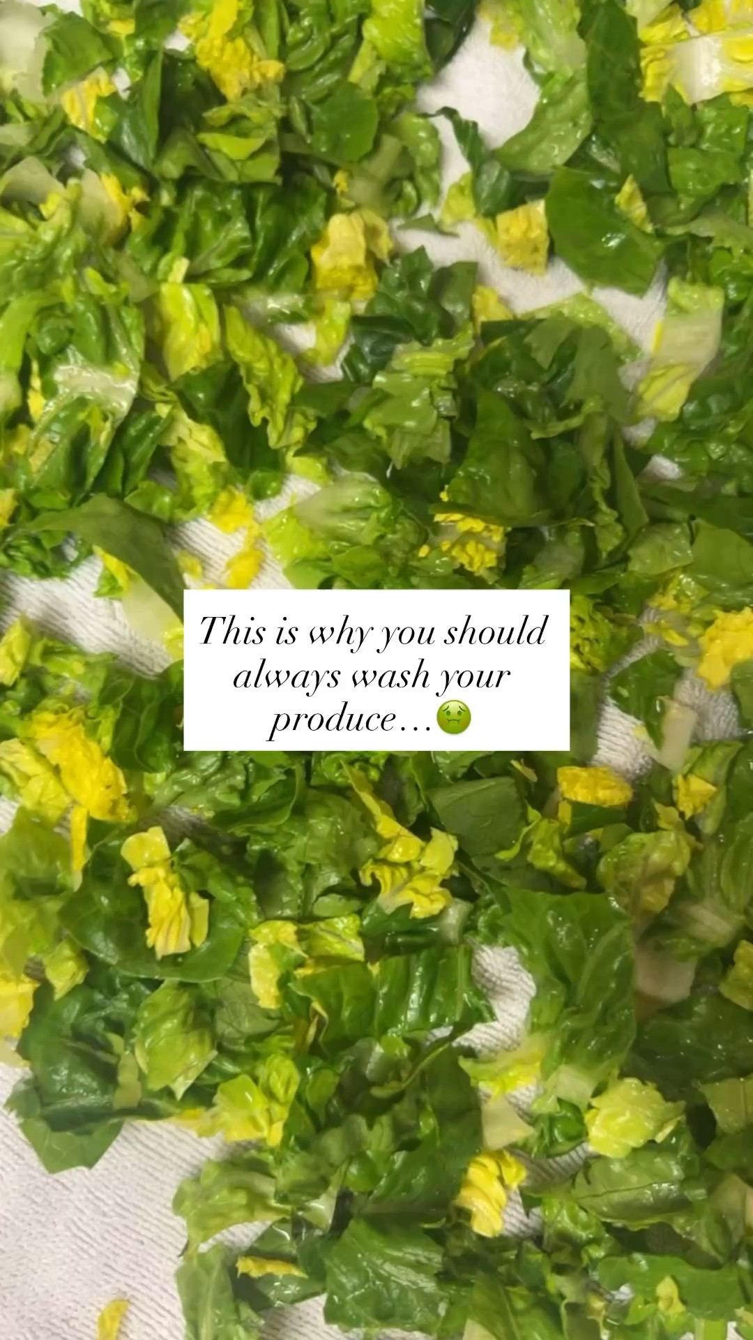 This is why you should always be washing your produce. 🤢￼