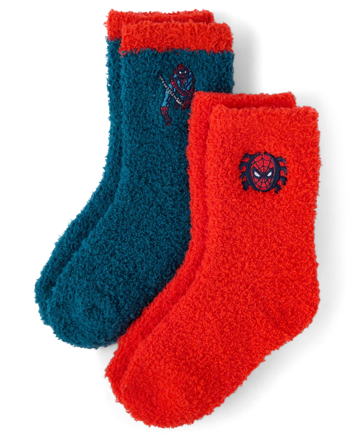 Boys Spider-Man™ Embroidered Cozy Socks 2-Pack - multi | The Children's Place