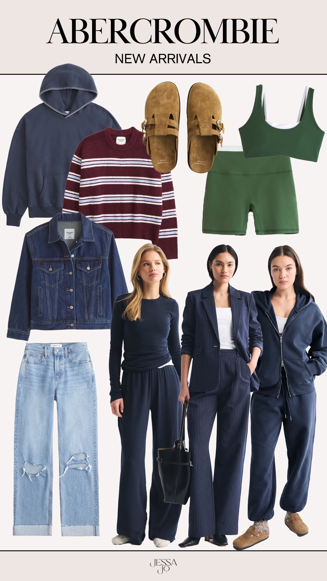 Abercrombie new arrivals. Abercrombie winter style. Chic winter outfit. Elevated winter style. Cozy winter sweater. Trendy oversized denim jacket. Matching lounge set. Abercrombie Ypb  

#LTKootd #LTKSeasonal #LTKFindsUnder100