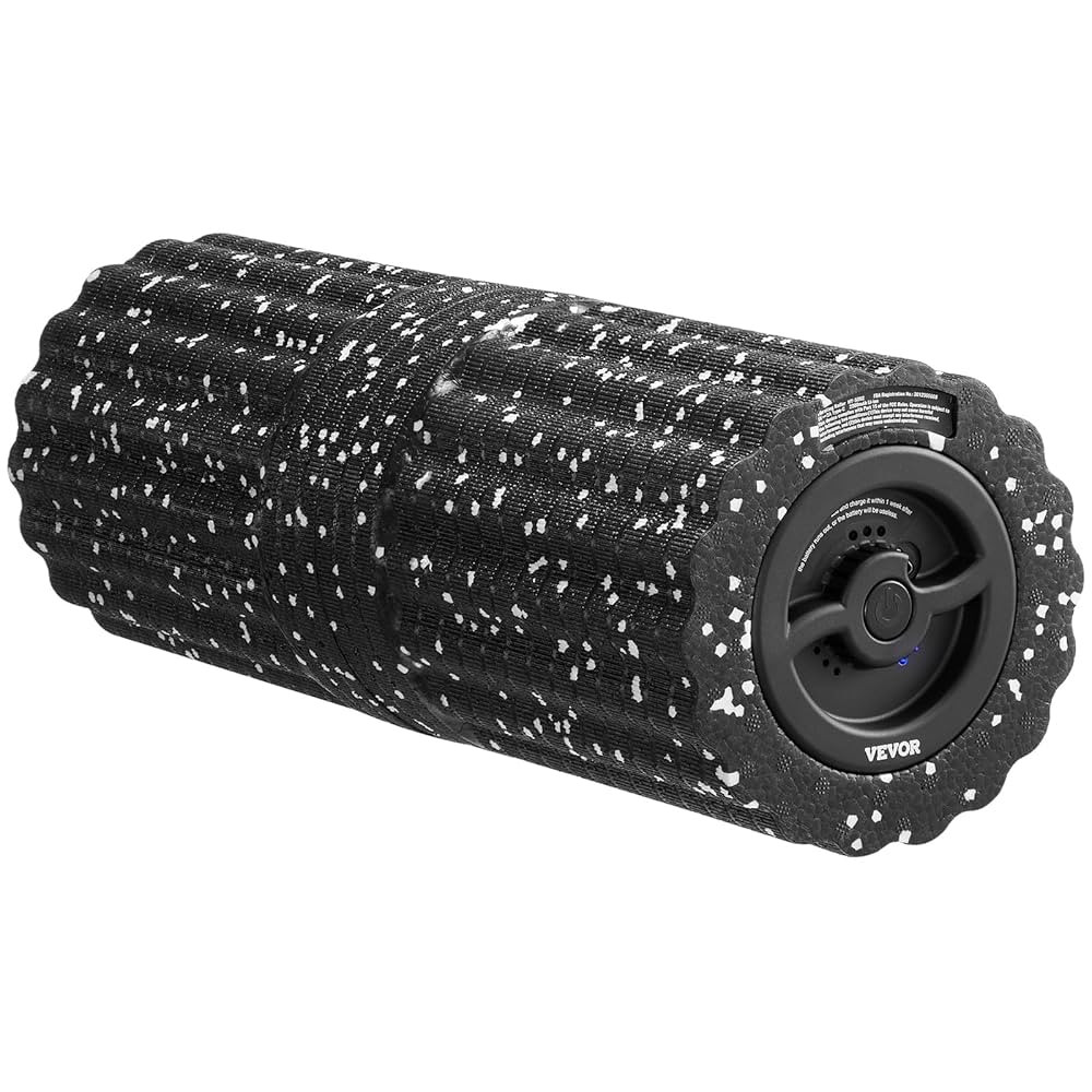 VEVOR Vibrating Foam Roller, 4-Speed Electric Massage Roller, 16" Rechargeable Muscle Roller with... | Amazon (US)