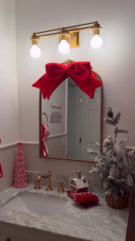 Christmas Bathroom Decor! 

#LTKVideo #LTKhome #LTKSeasonal