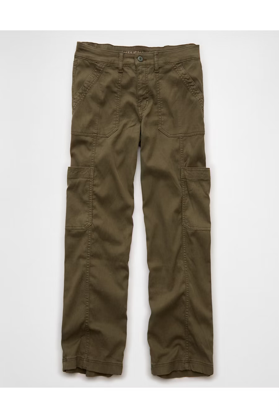 AE Stretch High-Waisted Stovepipe Pant Women's Olive 0 Regular | American Eagle Outfitters (US & CA)