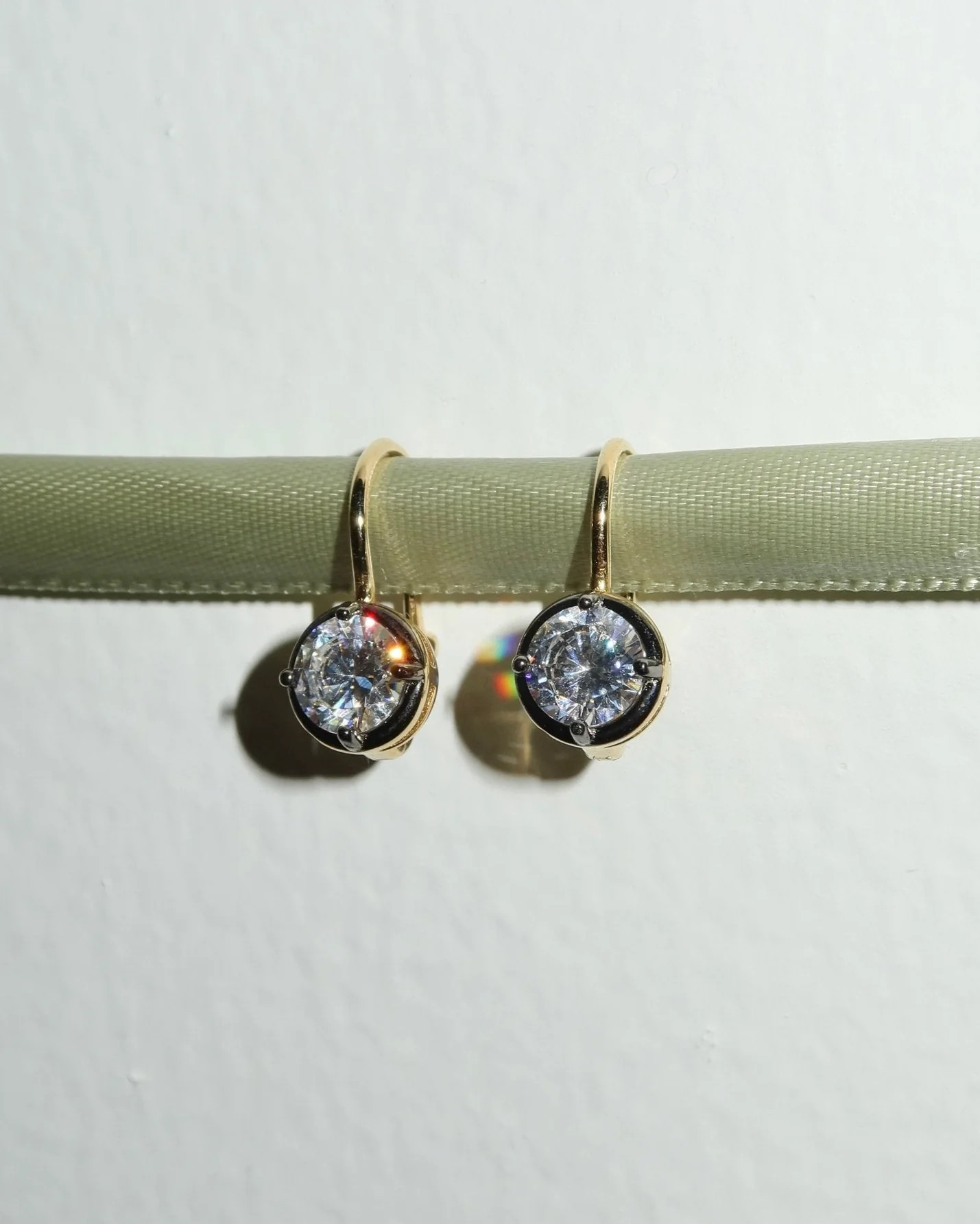 BLYTHE OXIDIZED RIM CZ HUGGIES | Cupcakes and Cashmere LLC