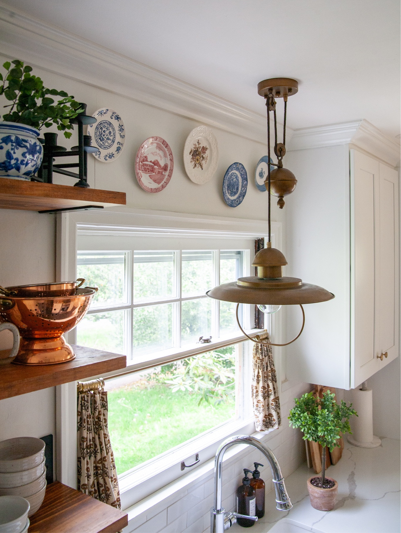 My first plate wall (in 15 years?) is up! Instead of using the brass hangers, I found some very cool, very secure adhesive solutions. I love pretty colors and patterns this vintage plates I’ve collected over the years have added. Comment “plate” and I can send you the links to my DIY project supplies list that has them on it!

#LTKhome