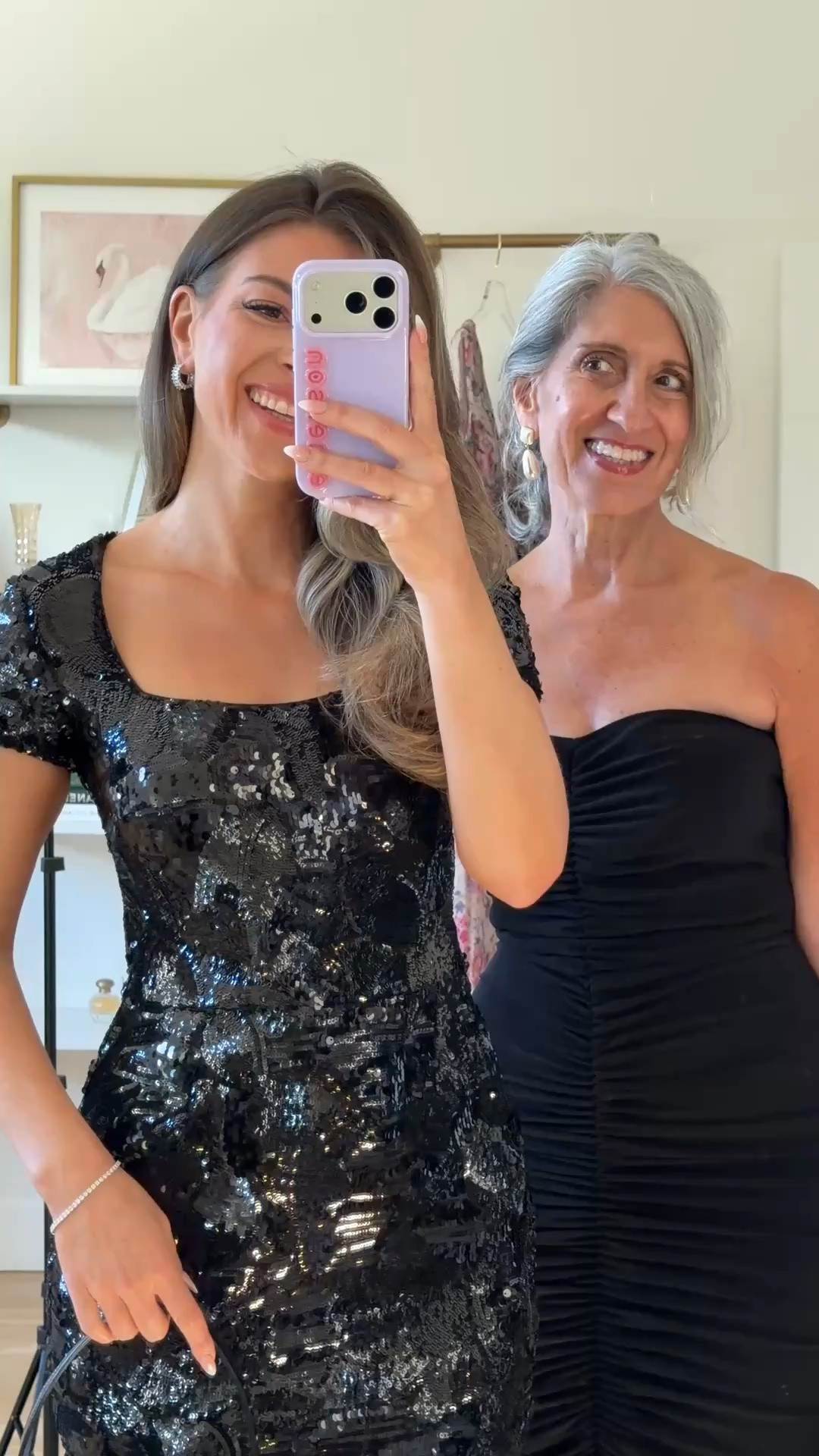 black short-sleeve sequin gown with a square neckline and floral pattern, black strapless gown with ruching down the front and a small train mom and me formal wedding guest and mother of the bride dresses 💍

revolve code: tulip
vivrelle code: emerson20 
electric picks code: emerson20

I’m 5’4” and wear a size small/2 

mom is 5’4” and wears a medium/6

fall wedding guest dresses, wedding guest dresses, cocktail dresses, semi-formal dresses, black tie wedding guest dresses, destination wedding guest dresses, garden party dresses, wedding guest outfit ideas, mom & me outfits, mom & me dresses, matching outfits, mother daughter outfits, family photo outfits, wedding guest dresses, mother of the bride, mother of the groom, wedding guest outfit ideas

#LTKBump #LTKSeasonal #LTKU
