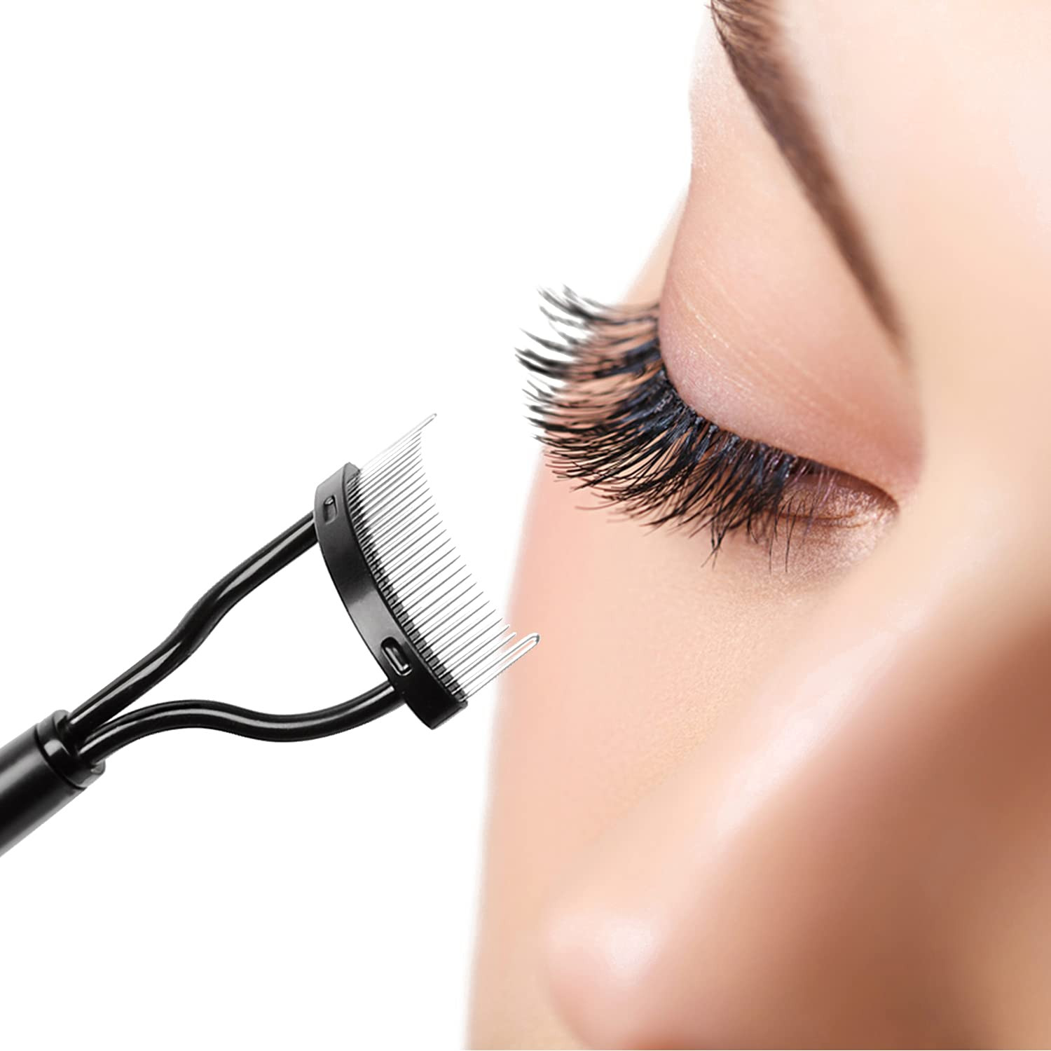 Docolor Eyelash Comb, Eyebrow Mascara Brush Applicator, Sturdy Metal Eyelash Separator, Definer w... | Amazon (US)
