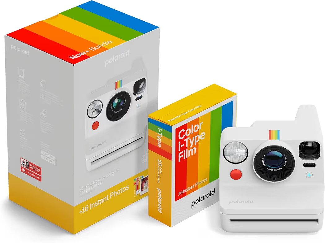 Polaroid Now+ 3rd Generation I-Type Instant Camera + Film Bundle - Now+ Bluetooth App Controlled ... | Amazon (US)