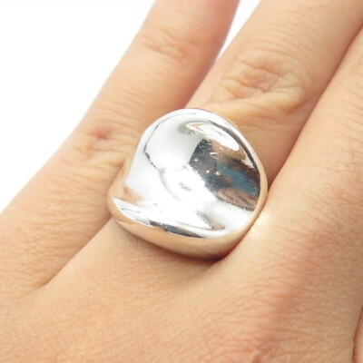 925 Sterling Silver Vintage Modernist Ring Size 6.75 | eBay US