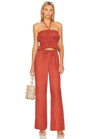 FAITHFULL THE BRAND La Fleur Top in Brick from Revolve.com | Revolve Clothing (Global)