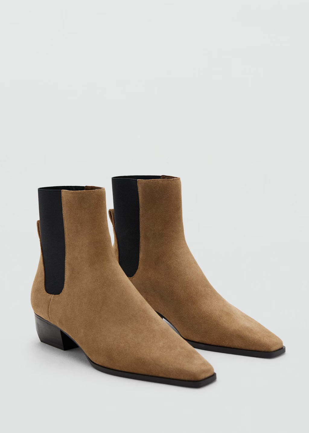 Heel suede ankle boot medium brown - Woman - 9½ - MANGO | Mango (US/MX/AU)