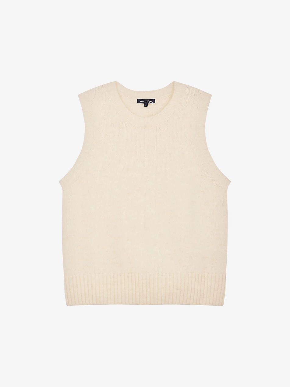 Namaste ribbed-collar stretch-knitted sweater vest | Selfridges