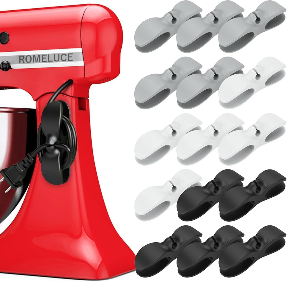 SJUEDENG Cord Organizer for Kitchen Appliances,15PCS 3M Adhesive Wrapper Appliances, Power Holder... | Amazon (US)