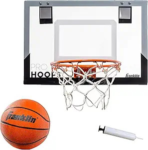 Franklin Sports Mini Basketball Hoops - Kids Indoor Over the Door Mini Hoop + Basketball Sets - P... | Amazon (US)