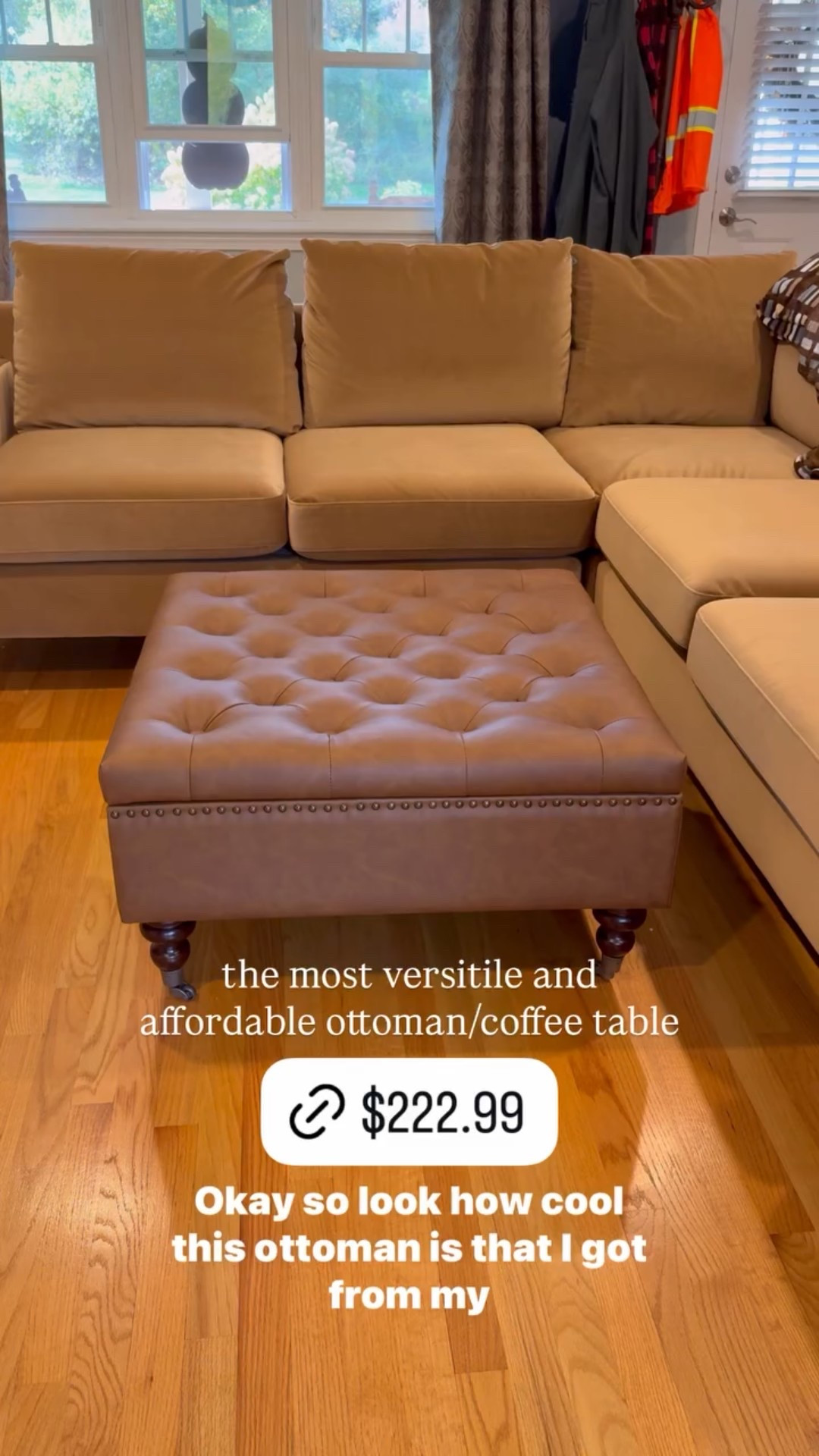 the most versitile and affordable ottoman/coffee table @wayfair @wayfaircreators