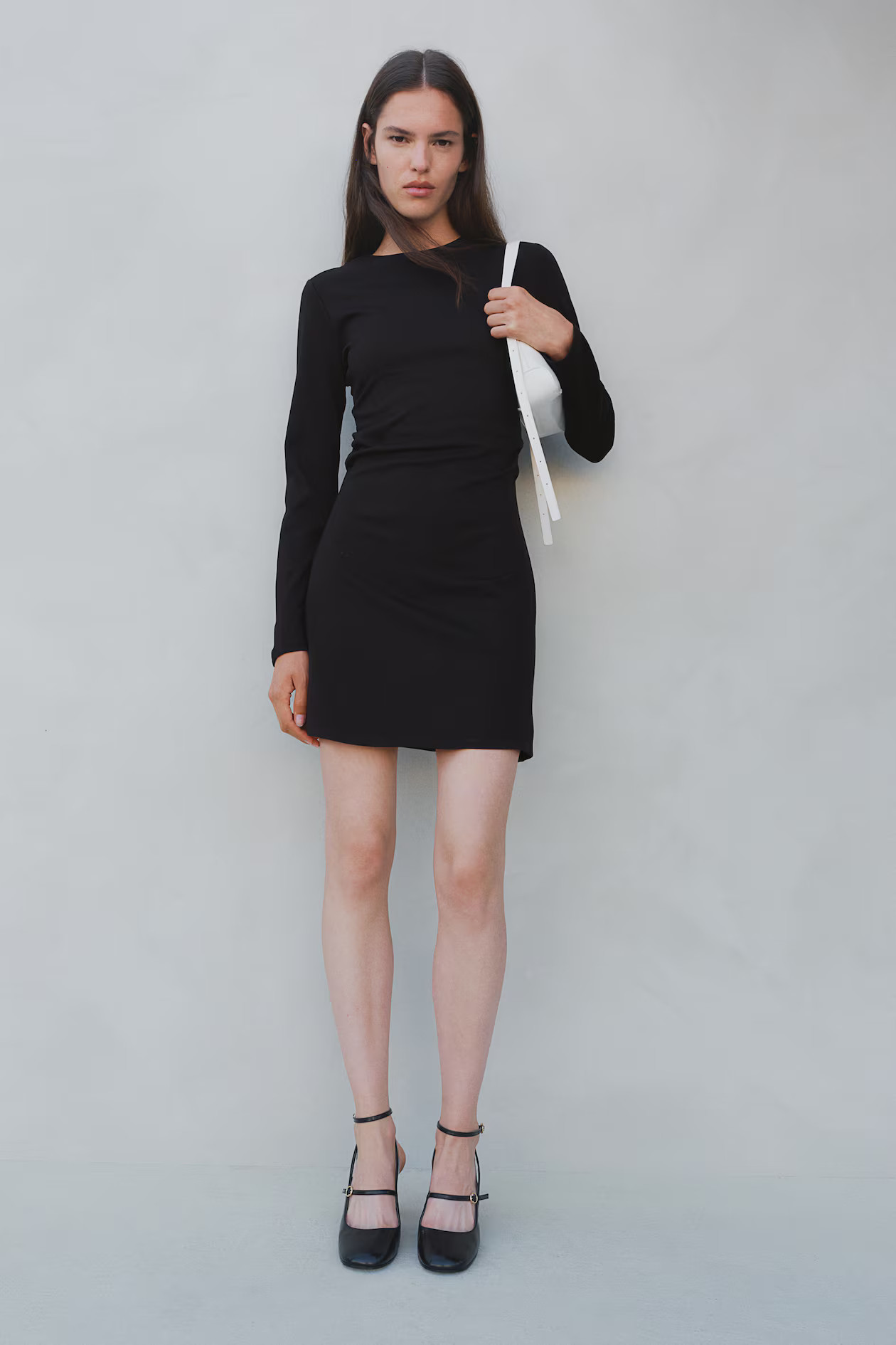 Vestido entallado de punto - Negro - MUJER | H&M ES | H&M (FR, IT, ES, PT, BE)